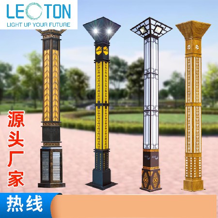 大型戶外景觀燈3.5米戶外小區(qū)方形景觀燈工程項(xiàng)目庭院燈led景觀燈